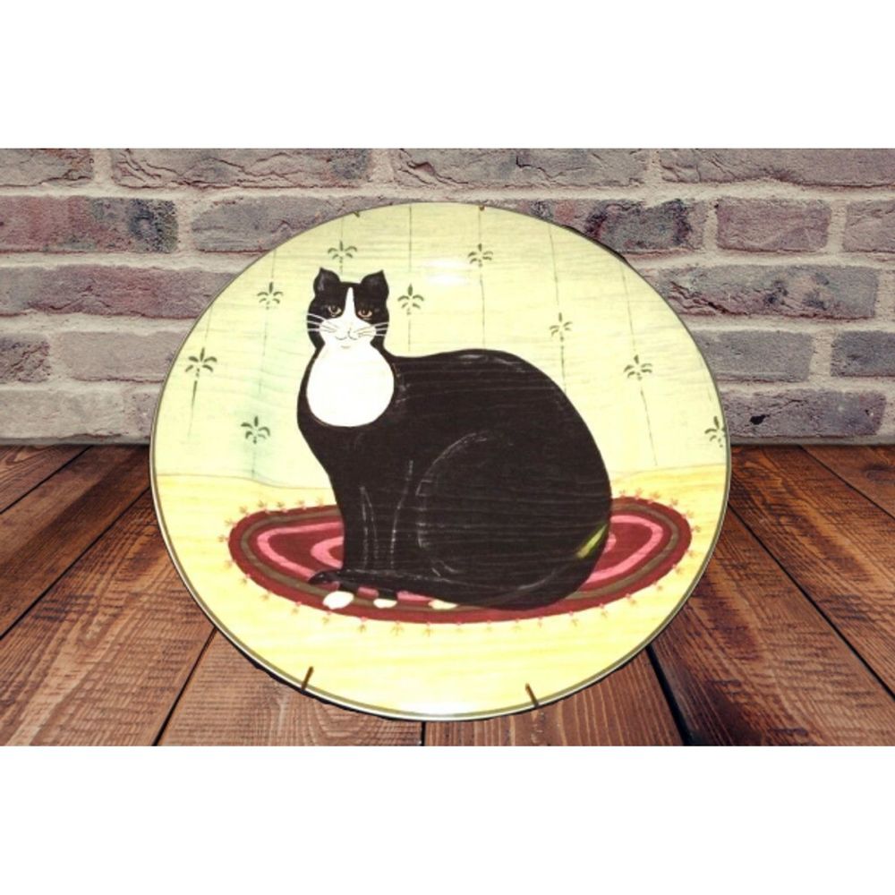 Sakura Cat Country Plate Warren Kimble‎